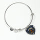 Baird Modern Scottish Clan Tartan Bangle Heart - kittentee