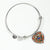 Bruce Ancient Scottish Clan Tartan Bangle Heart