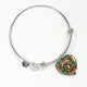 Buchanan Old Sett Scottish Clan Tartan Bangle Heart