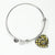 Barclay Scottish Clan Tartan Bangle Heart - kittentee