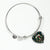 Aiton Scottish Clan Tartan Bangle Heart - kittentee