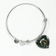 Aiton Scottish Clan Tartan Bangle Heart - kittentee