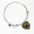 Baxter Modern Scottish Clan Tartan Bangle Heart - kittentee