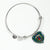 Armstrong Hunting Scottish Clan Tartan Bangle Heart - kittentee