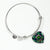 Abercrombie Tartan Plaid Bangle Heart - kittentee