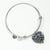Boswell Scottish Clan Tartan Bangle Heart