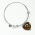 Byres Modern Scottish Clan Tartan Bangle Heart