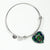 Abercrombie Clan Tartan Bangle Heart - kittentee