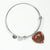Bruce Modern Scottish Clan Tartan Bangle Heart