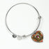 Buchanan Old Set Weathered Scottish Clan Tartan Bangle Heart