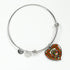 Burnett Scottish Clan Tartan Bangle Heart