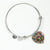 Buchanan Ancient Scottish Clan Tartan Bangle Heart