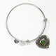 Bisset Scottish Clan Tartan Bangle Heart - kittentee