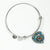 Agnew Ancient Clan Tartan Bangle Heart - kittentee