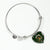 Beveridge Scottish Clan Tartan Bangle Heart - kittentee
