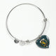Broun Scottish Clan Tartan Bangle Heart