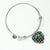 Blackwatch Blue Modern Scottish Clan Tartan Bangle Heart - kittentee