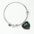 Blair Scottish Clan Tartan Bangle Heart