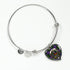 Blair Modern Scottish Clan Tartan Bangle Heart