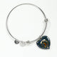 Baird Scottish Clan Tartan Bangle Heart - kittentee