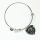 Blyth Scottish Clan Tartan Bangle Heart