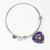 Allardice Scottish Clan Tartan Bangle Heart - kittentee