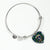 Bannerman Scottish Clan Tartan Bangle Heart - kittentee