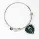 Bannerman Scottish Clan Tartan Bangle Heart - kittentee