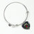 Armstrong Modern Scottish Clan Tartan Bangle Heart - kittentee