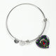 Armstrong Modern Scottish Clan Tartan Bangle Heart - kittentee