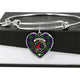 Armstrong Modern Scottish Clan Tartan Bangle Heart - kittentee