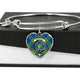 Barclay Hunting Scottish Clan Tartan Bangle Heart - kittentee