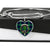 Abercrombie Scottish Clan Tartan Bracelet Heart Bangle Jewelry