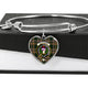 Buchanan Hunting Scottish Clan Tartan Bangle Heart