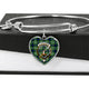 Blackadder Scottish Clan Tartan Bangle Heart - kittentee