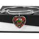 Anderson Of Arbrake Scottish Clan Tartan Bangle Heart - kittentee