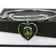 Beveridge Scottish Clan Tartan Bangle Heart - kittentee