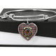 Borthwick Ancient Scottish Clan Tartan Bangle Heart