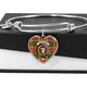 Buchanan Modern Scottish Clan Tartan Bangle Heart