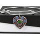 Anderson Modern Scottish Clan Tartan Bangle Heart - kittentee