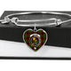 Buchan Modern Scottish Clan Tartan Bangle Heart