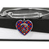Anstruther Scottish Clan Tartan Bangle Heart