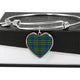 Allison Scottish Clan Tartan Bangle Heart - kittentee