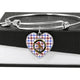 Boswell Modern Scottish Clan Tartan Bangle Heart