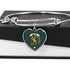 Broun Scottish Clan Tartan Bangle Heart