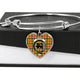 Baxter Scottish Clan Tartan Bangle Heart - kittentee