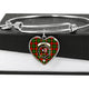 Byres Modern Scottish Clan Tartan Bangle Heart