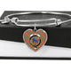 Bruce Ancient Scottish Clan Tartan Bangle Heart
