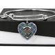 Boswell Scottish Clan Tartan Bangle Heart