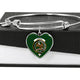 Agnew Hunting Clan Tartan Bangle Heart - kittentee